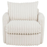 Sarco Corduroy Upholstered Swivel Accent Arm Chair