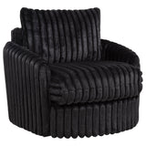 Sarco Corduroy Upholstered Swivel Accent Arm Chair