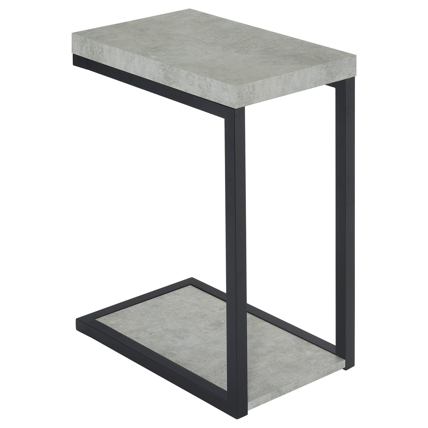 Beck Engineered Wood C-Shape Sofa Side Table