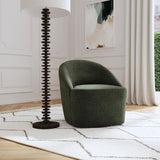 Leon Upholstered Accent Swivel Chair