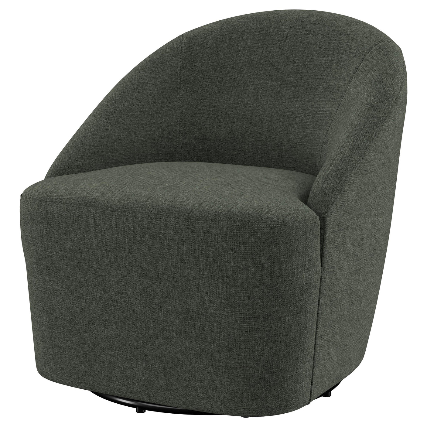 Leon Upholstered Accent Swivel Chair