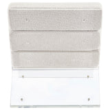 Serreta Boucle Upholstered Armless Acrylic Chair