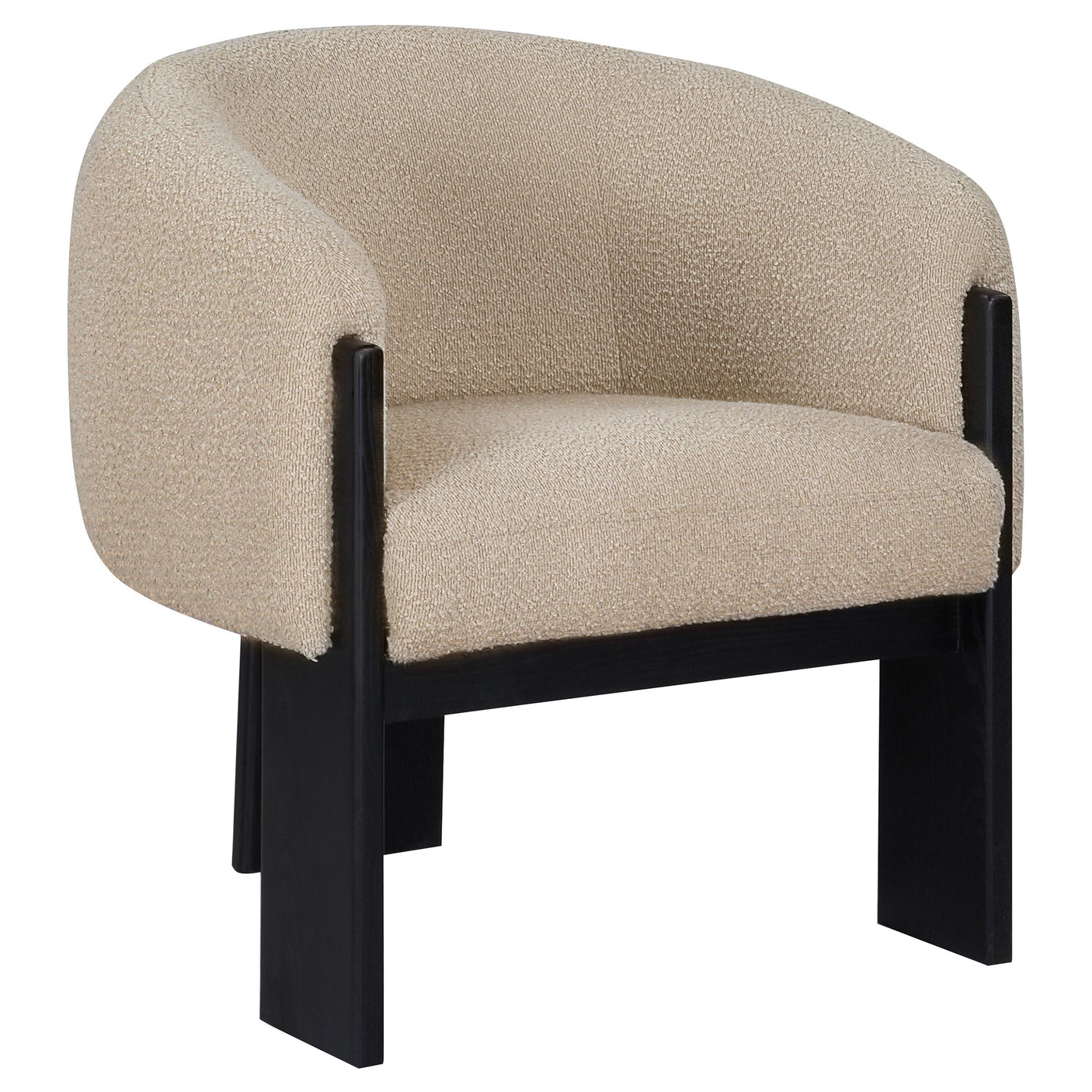 Valdez Boucle Upholstered Back Accent Chair