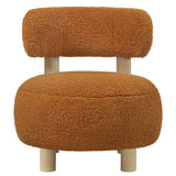Zonie Boucle Upholstered Back Accent Chair