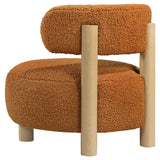 Zonie Boucle Upholstered Back Accent Chair