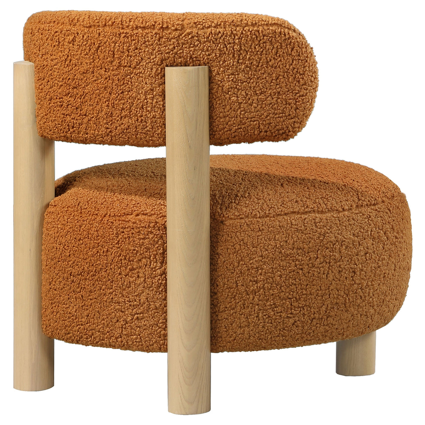 Zonie Boucle Upholstered Back Accent Chair