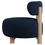 Zonie Boucle Upholstered Back Accent Chair