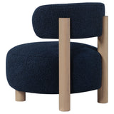 Zonie Boucle Upholstered Back Accent Chair