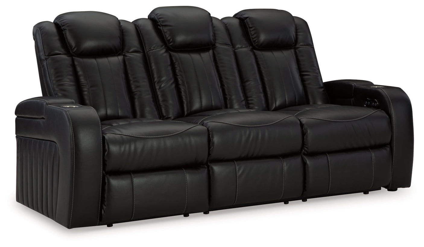 Caveman Den Power Reclining Sofa with Adjustable Headrest