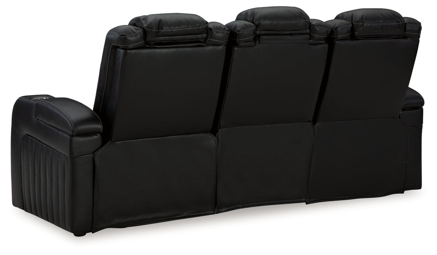 Caveman Den Power Reclining Sofa with Adjustable Headrest