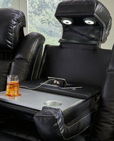 Caveman Den Power Reclining Sofa with Adjustable Headrest