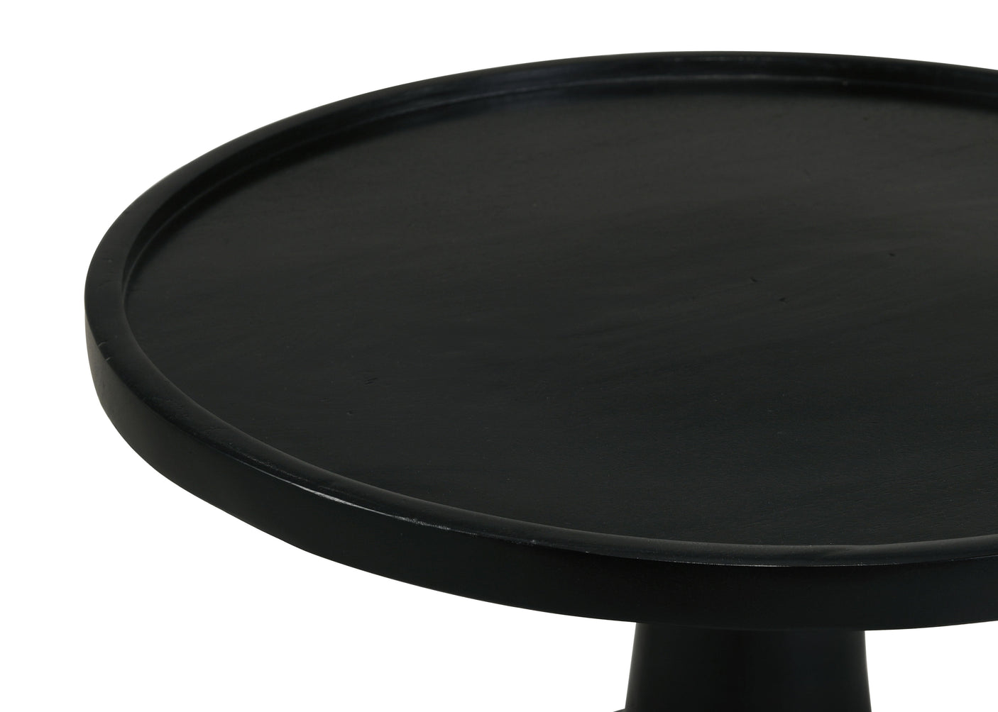 Ixia Round Solid Wood Accent Side Table