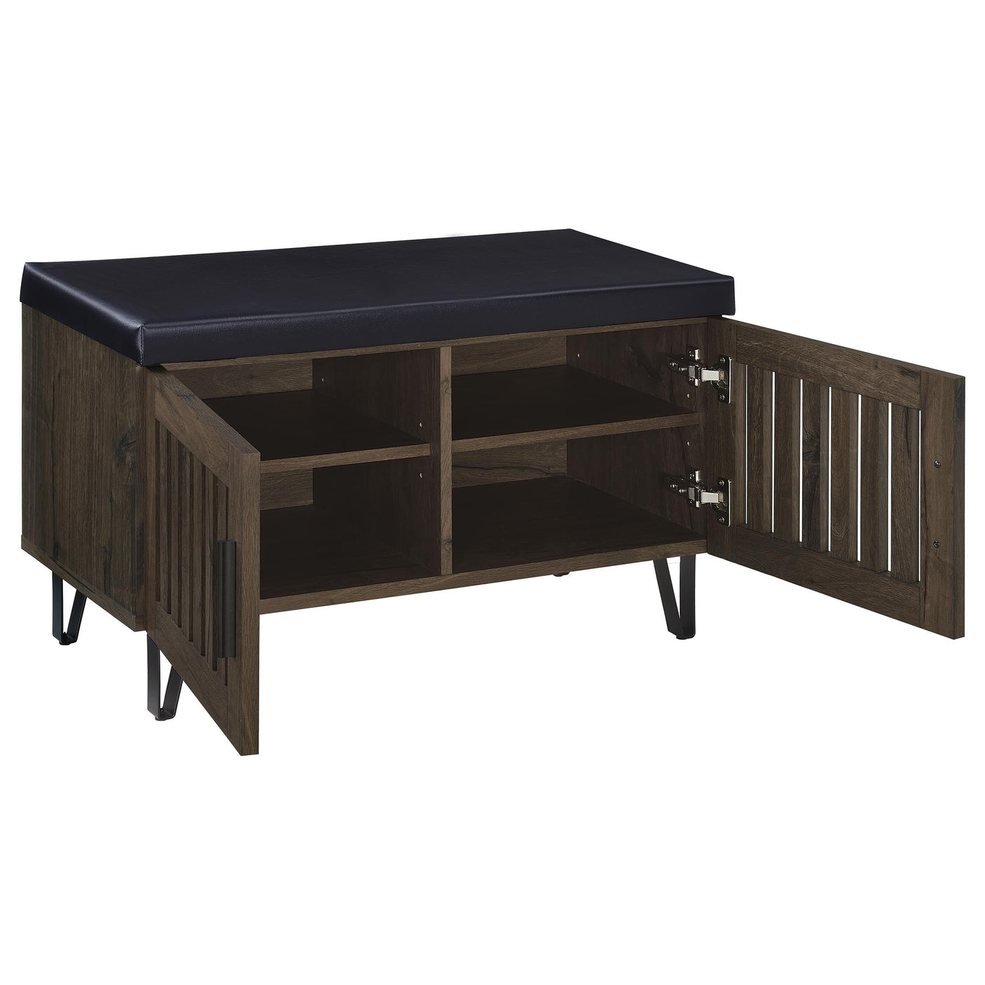 Brixton 2-door Padded Entryway Shoe Storage Bench