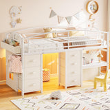 Low Loft Bed - Twin