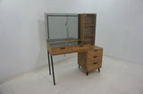 Souza 5-Drawer Makeup Vanity Table With LED Mirror White High Gloss