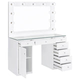 Acena 7-drawer Vanity Set with ing High Gloss