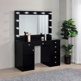 Acena 7-drawer Vanity Set with ing High Gloss