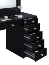 Acena 7-drawer Vanity Set with ing High Gloss