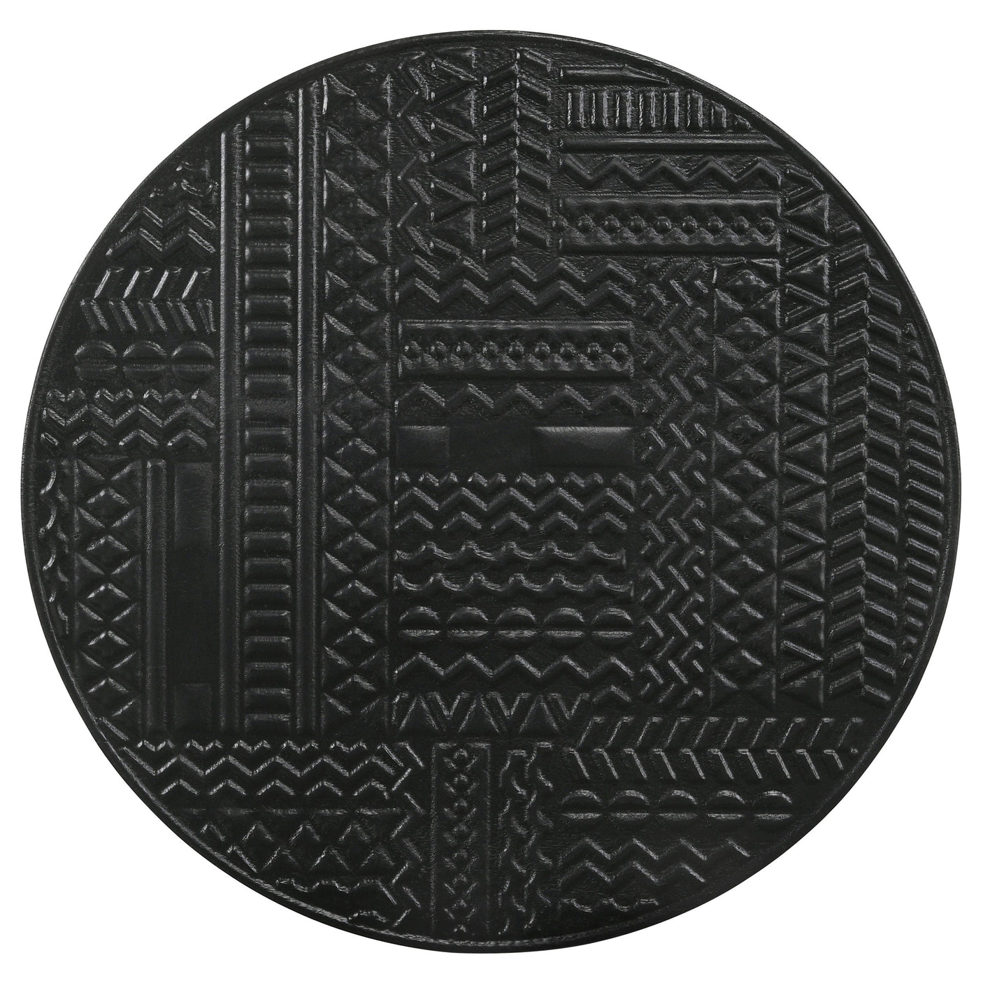 Loannis 2-piece Round Mango Wood Nesting Table Matte Black