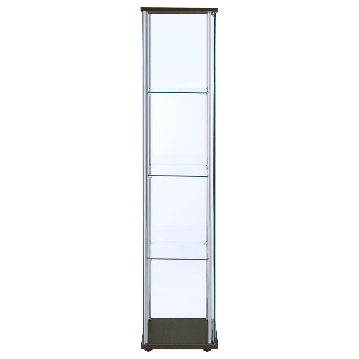 Bellatrix 4-shelf Clear Glass Curio Cabinet