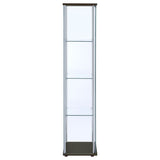 Bellatrix 4-shelf Clear Glass Curio Cabinet