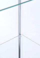 Bellatrix 4-shelf Clear Glass Curio Cabinet