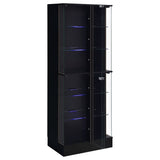 Cabra 4-door LED Curio Display Cabinet High Gloss