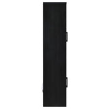 Riva 4-door Tall Accent Display Cabinet LED Lighting Black