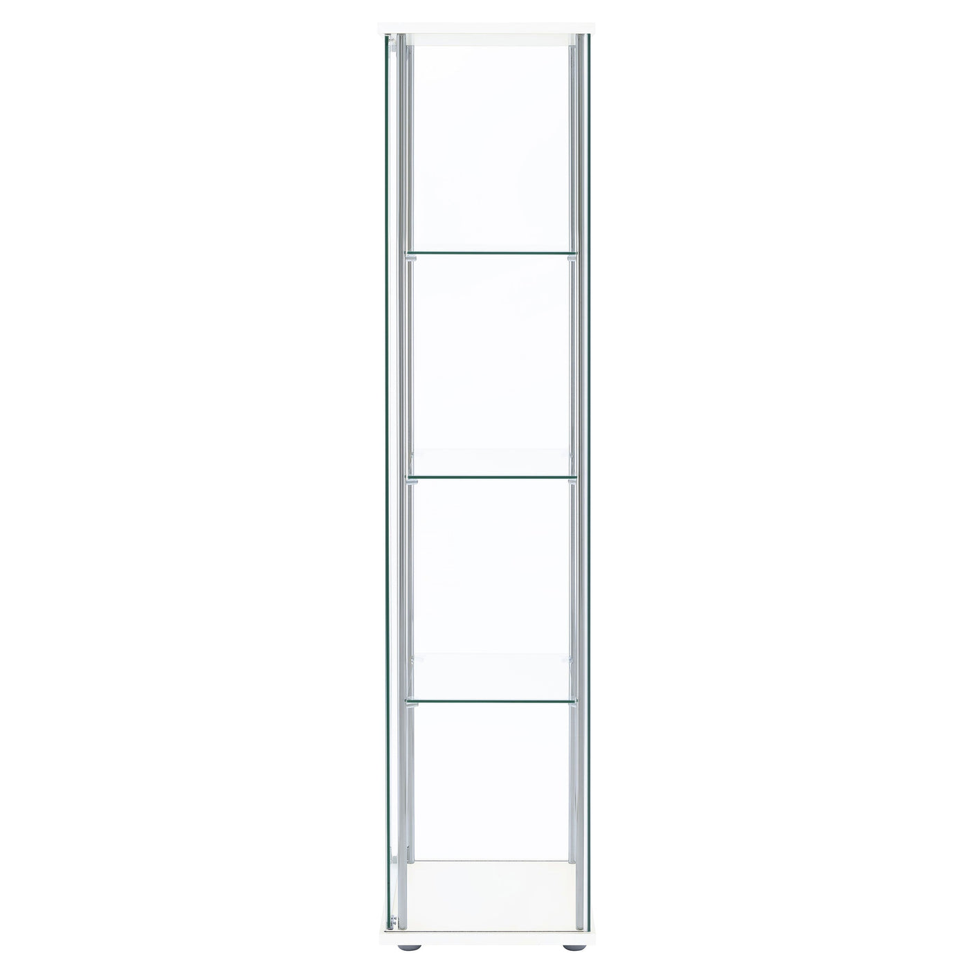 Bellatrix 4-shelf Clear Glass Curio Cabinet