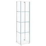 Bellatrix 4-shelf Clear Glass Curio Cabinet
