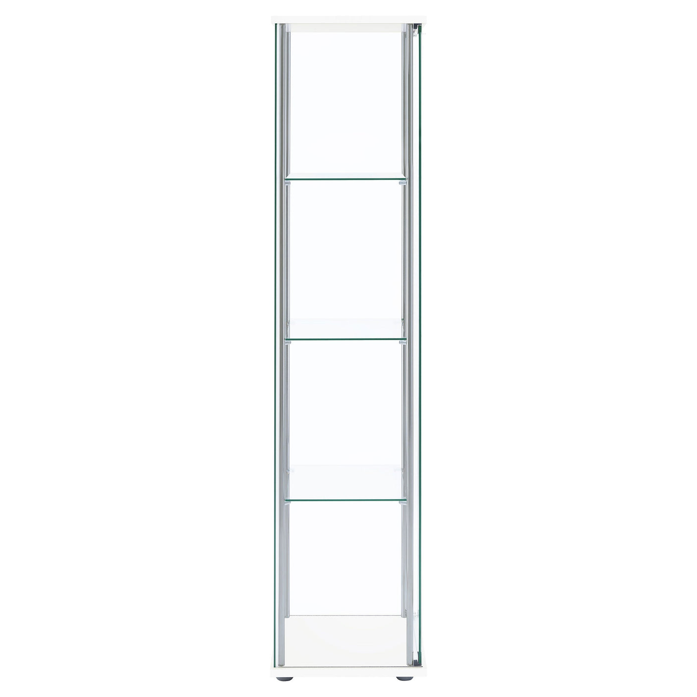Bellatrix 4-shelf Clear Glass Curio Cabinet
