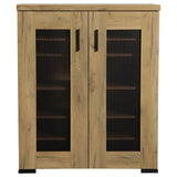 Bristol 6-shelf Engineered Wood Shoe Cabinet Golden Oak