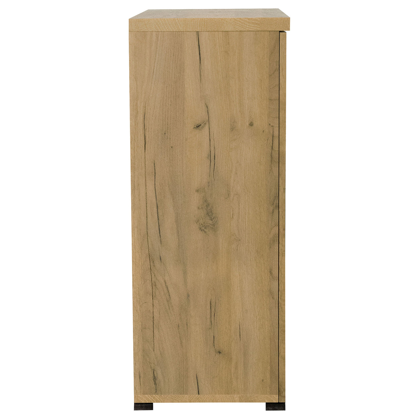 Bristol 6-shelf Engineered Wood Shoe Cabinet Golden Oak