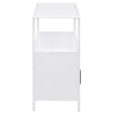 Amherst 2-door Radio Weave Cane Metal Accent Cabinet
