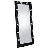 Zayan LED Floor Mirror - Black
