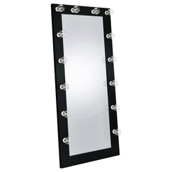 Zayan LED Floor Mirror - Black