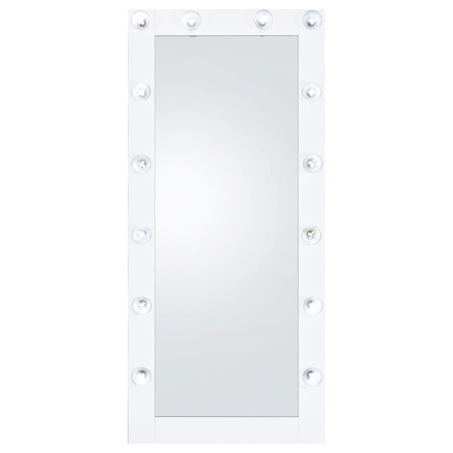 Zayan LED Floor Miror - White