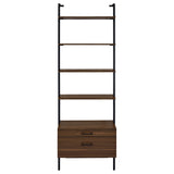 Owens 3-piece 96-inch Wall Mounted Bookshelf Set Walnut