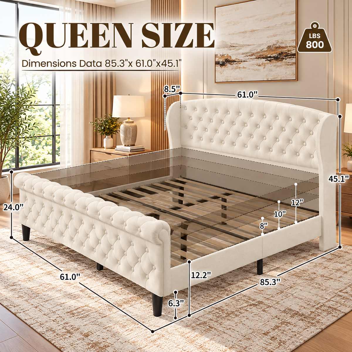 Vienna Tufted Bed