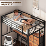 Haven Twin Loft Bed w/ Desk & Storage