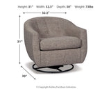 Upshur Swivel Glider Accent Chair