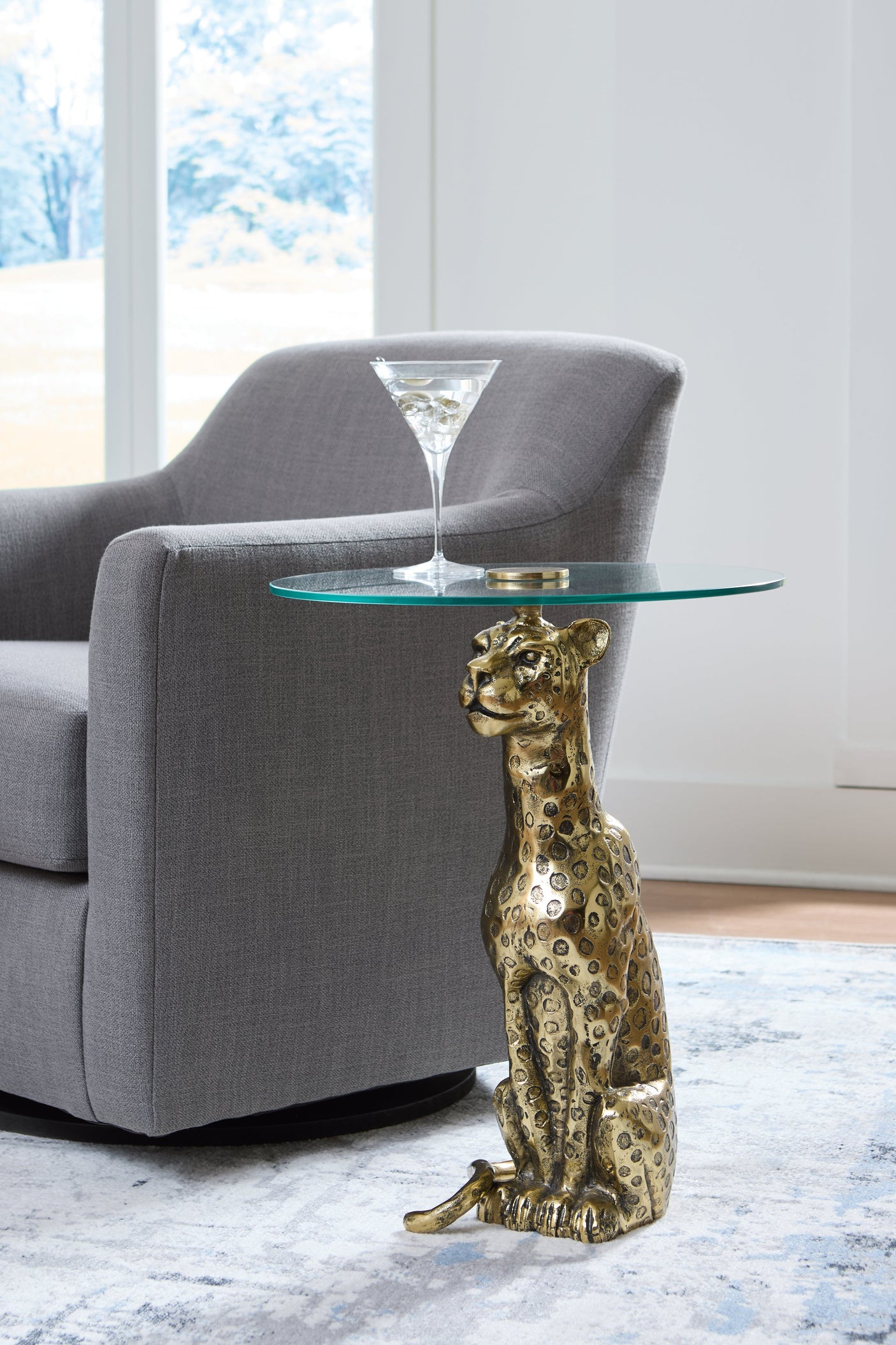 Vallain Panther Accent Table