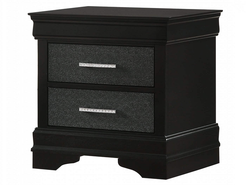 Amalia Black Nightstand