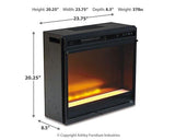 Wildenauer 76" TV Stand with Electric Fireplace