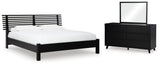 Danziar Slat Panel Bed Bedroom Set