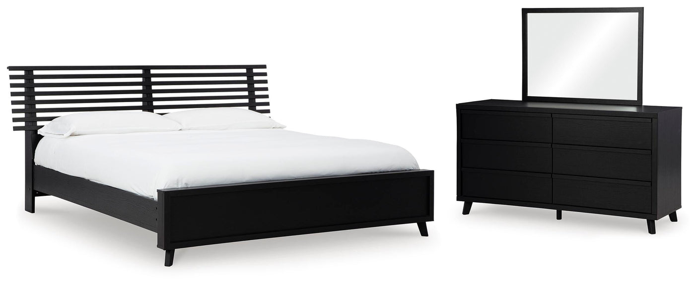 Danziar Slat Panel Bed Bedroom Set