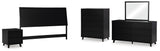 Danziar Panel Headboard Bedroom Set