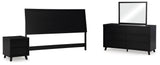 Danziar Panel Headboard Bedroom Set