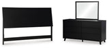 Danziar Panel Headboard Bedroom Set