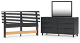 Danziar Slat Headboard Bedroom Set